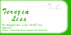 terezia liss business card